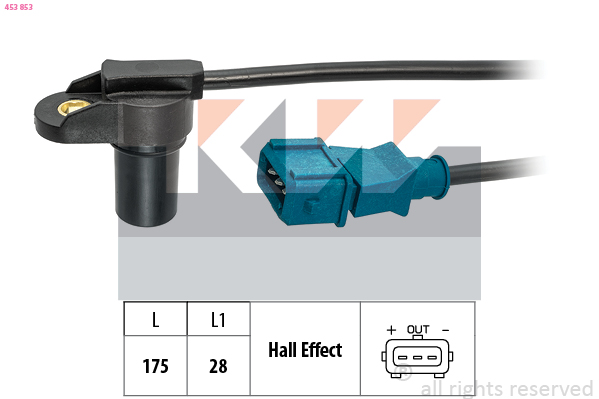 Senzor impulsuri, arbore cotit 453 853 KW